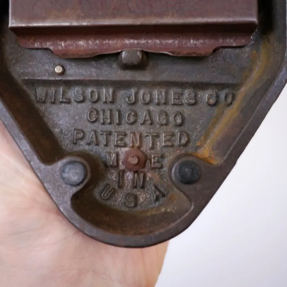 Vintage Marvel 60 Wilson Jones All Metal Industrial Era 2 Hole Paper Punch Olive